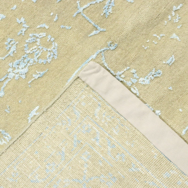 Designer Teppich - 306 x 243 cm - hellblau