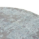Designer Teppich rund  - 243 x 243 cm - hellblau