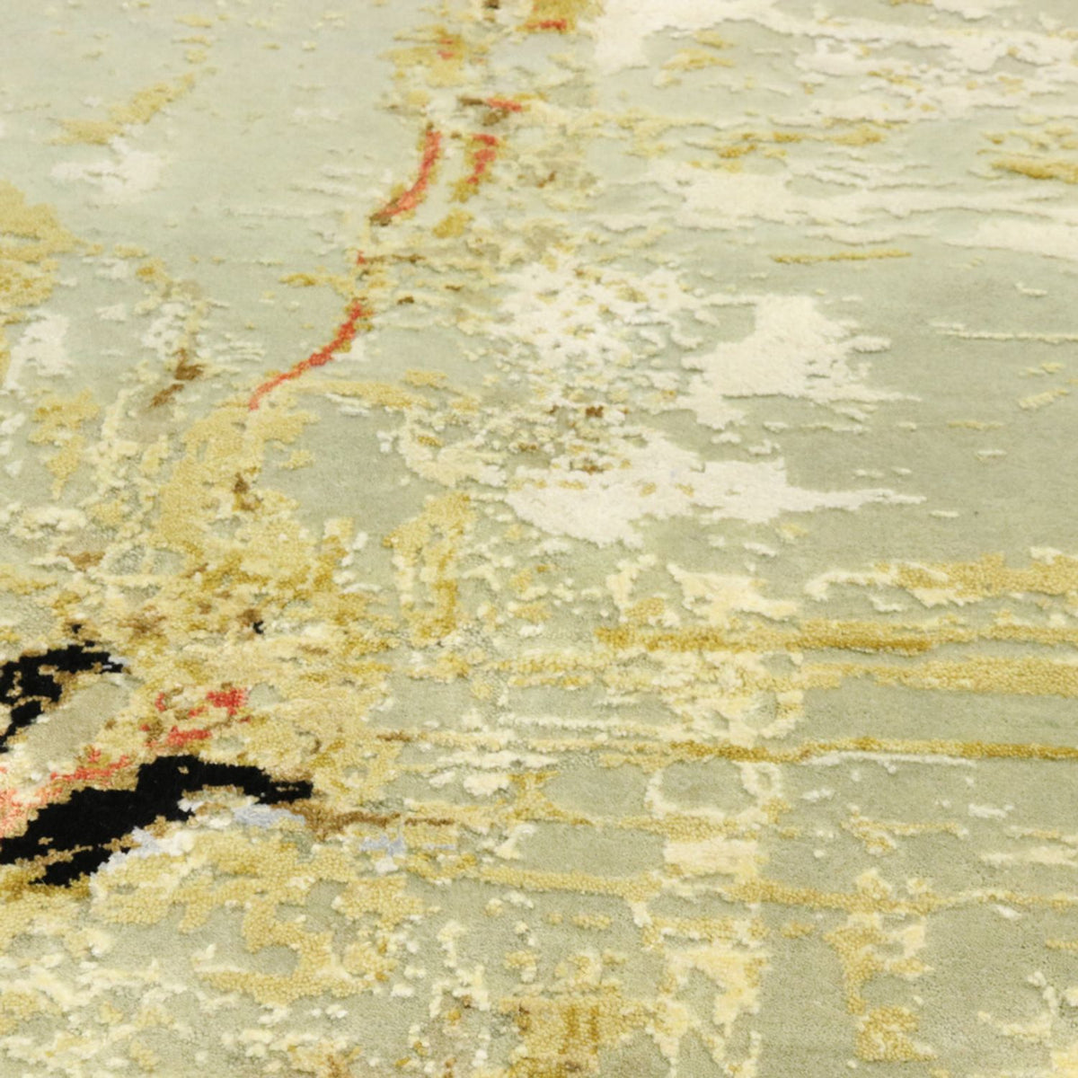 Designer Teppich rund  - 202 x 202 cm - mehrfarbig