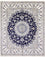 Perserteppich - Nain - 297 x 240 cm - dunkelblau
