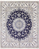 Perserteppich - Nain - 297 x 240 cm - dunkelblau