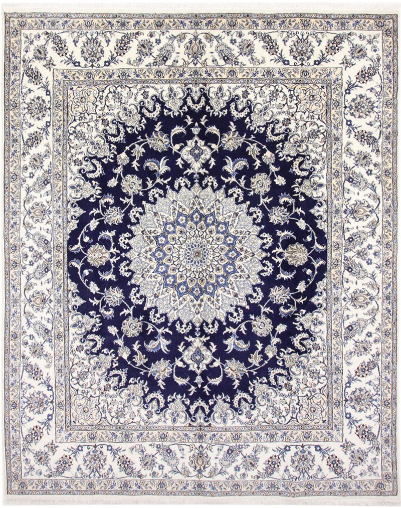 Perserteppich - Nain - 297 x 240 cm - dunkelblau
