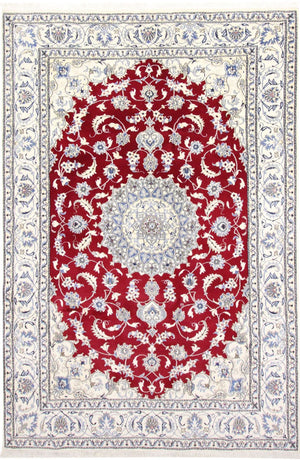 Perserteppich - Nain - 292 x 194 cm - rot
