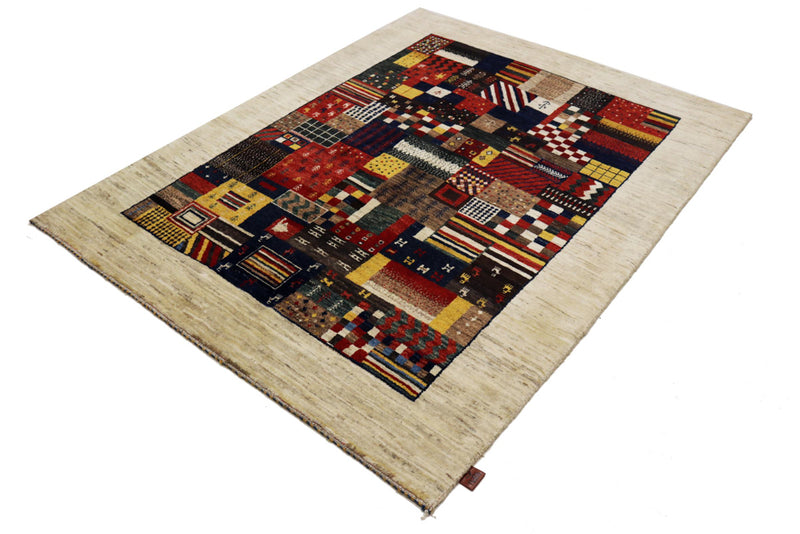 Gabbeh Teppich - Loribaft Indus - 200 x 154 cm - mehrfarbig