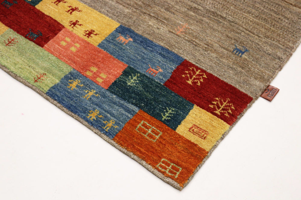 Gabbeh Teppich - Loribaft Indus - 236 x 170 cm - mehrfarbig