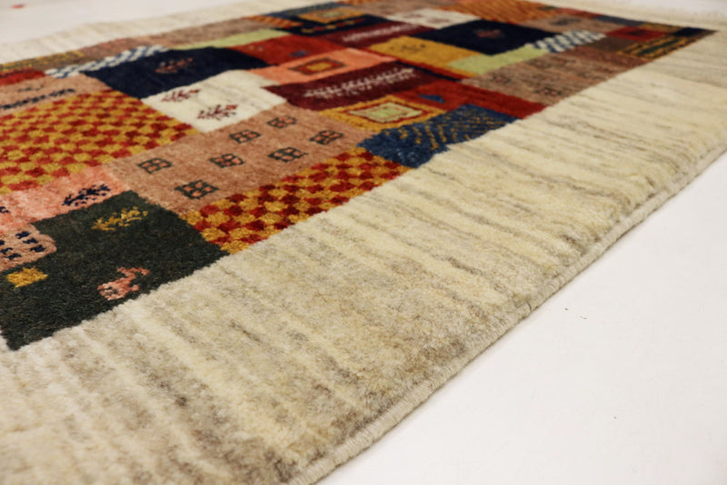 Gabbeh Teppich - Loribaft Indus - 127 x 85 cm - mehrfarbig