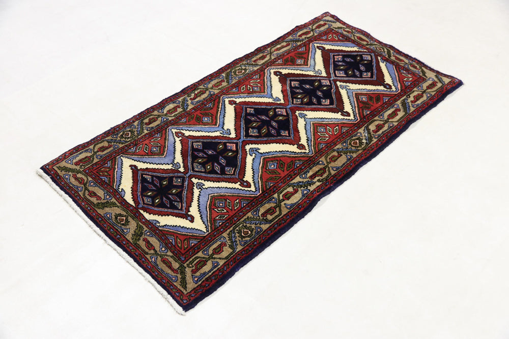 Perserteppich - Nomadic - 170 x 85 cm - mehrfarbig