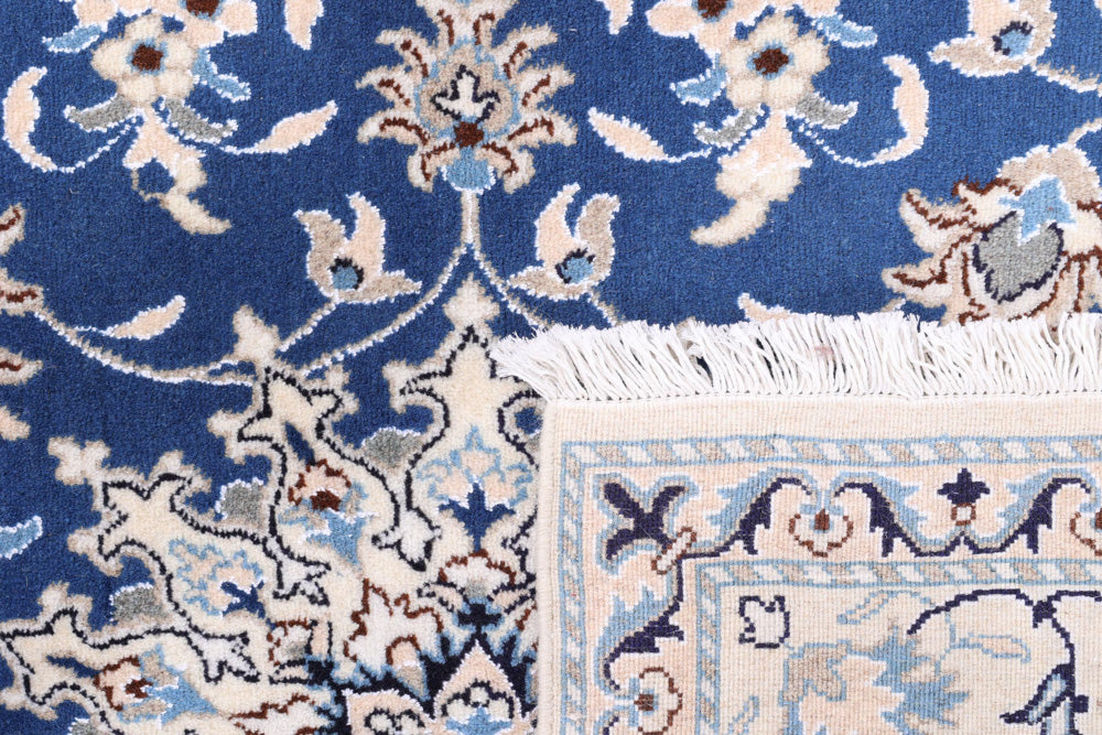 Perserteppich - Nain - 203 x 147 cm - blau