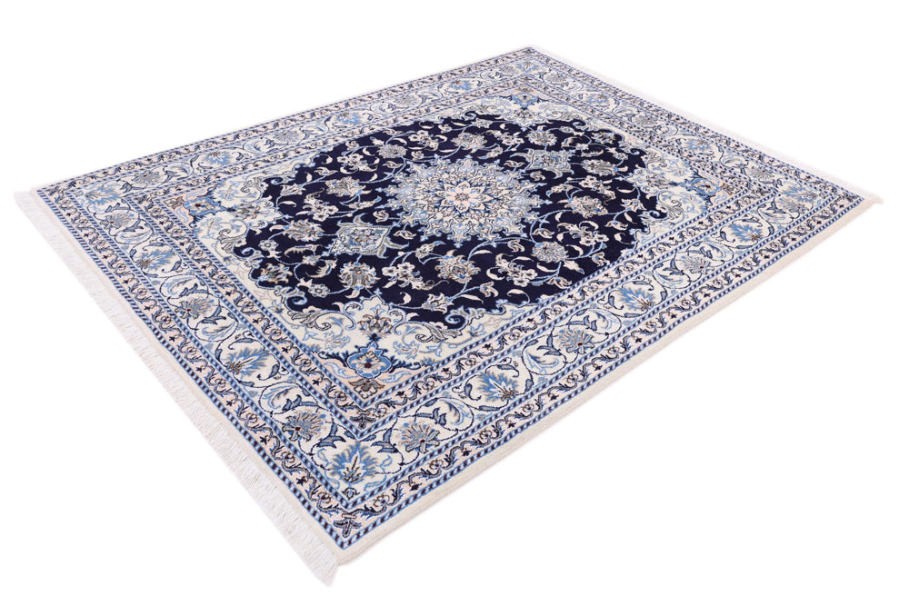 Perserteppich - Nain - 200 x 150 cm - dunkelblau