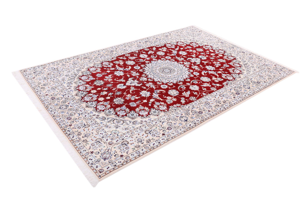 Tapis de Nain - 6 lignes Tapis 241x156cm - Tapis persan