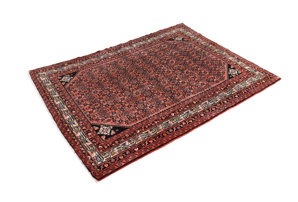 Perserteppich - Nomadic - 190 x 155 cm - dunkelrot
