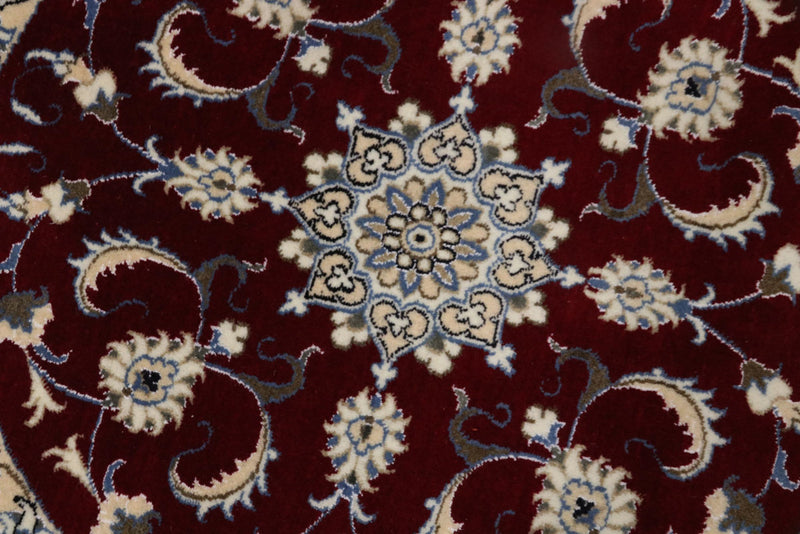 Läufer Perser - Nain - 100 x 100 cm - dunkelrot