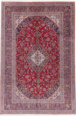 Perserteppich - Keshan - 345 x 233 cm - rot
