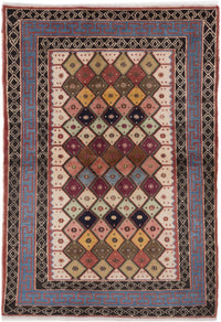 Gabbeh Teppich - Kaschkuli Perser - 190 x 132 cm - mehrfarbig