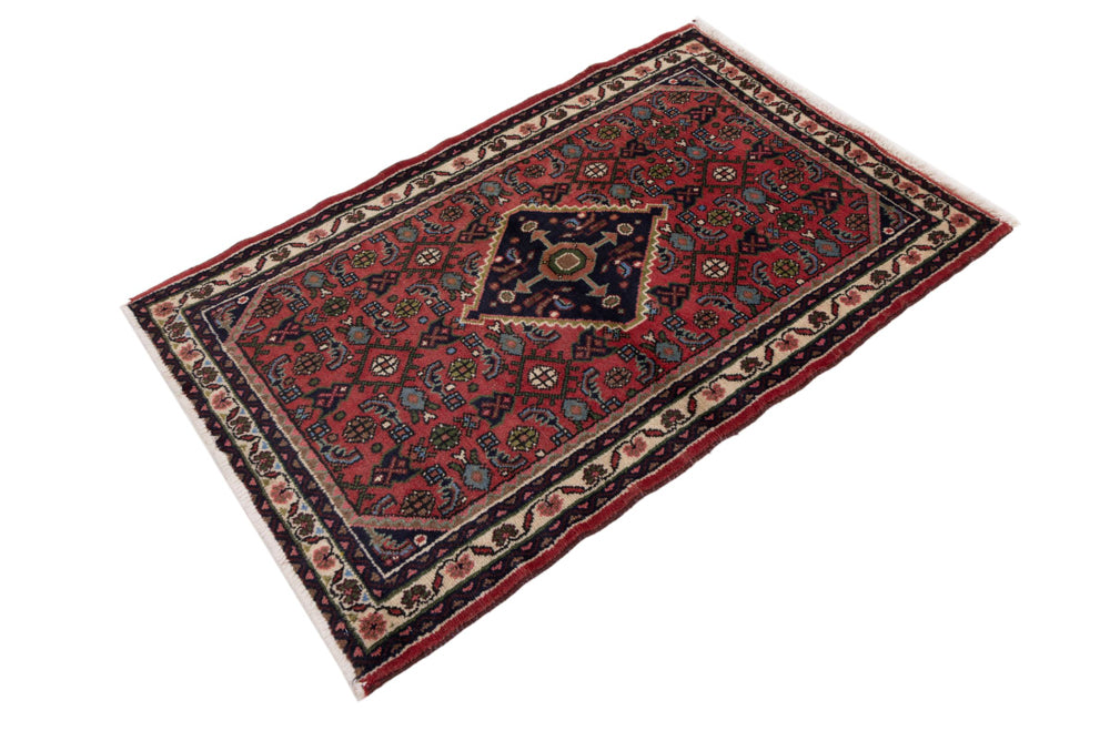 Perserteppich - Nomadic - 85 x 130 cm - dunkelrot