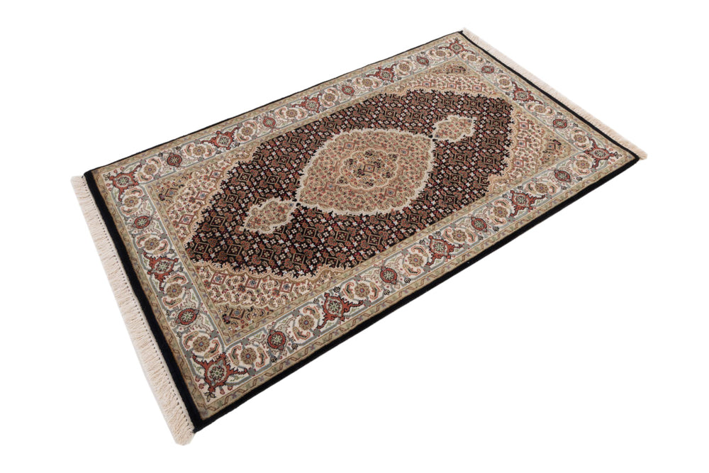 Orientteppich - Täbriz - 155 x 95 cm - dunkelbeige