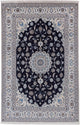 Perserteppich - Nain - 198 x 306 cm - dunkelblau