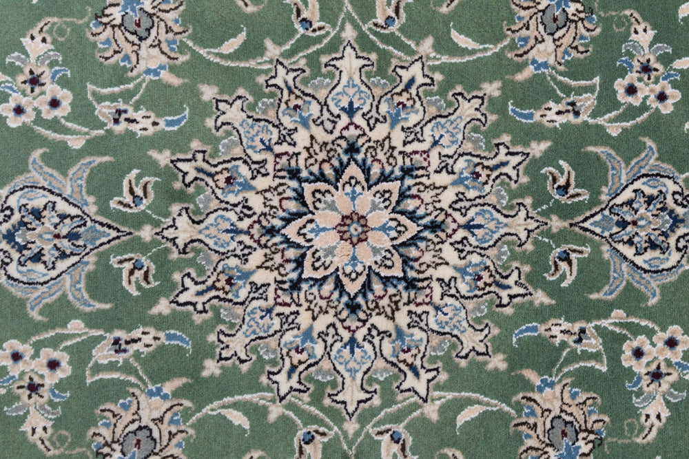 Perserteppich - Nain - 204 x 146 cm - grün