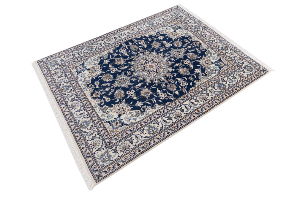 Perserteppich - Nain - 145 x 197 cm - dunkelblau