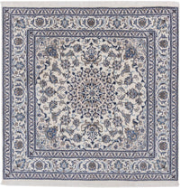 Perserteppich - Nain quadratisch  - 197 x 197 cm - creme