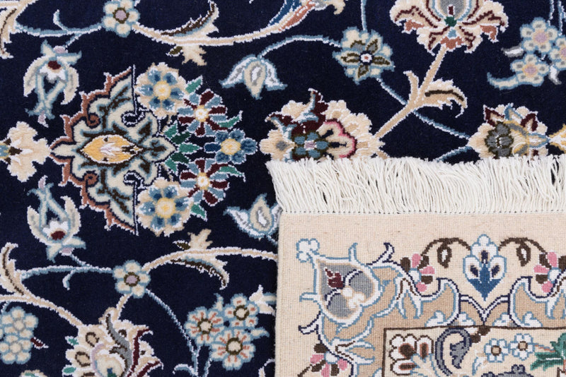 Perserteppich - Nain - 254 x 154 cm - dunkelblau