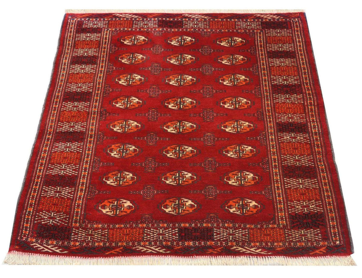 Turkaman Teppich 144 x 110 cm - rot