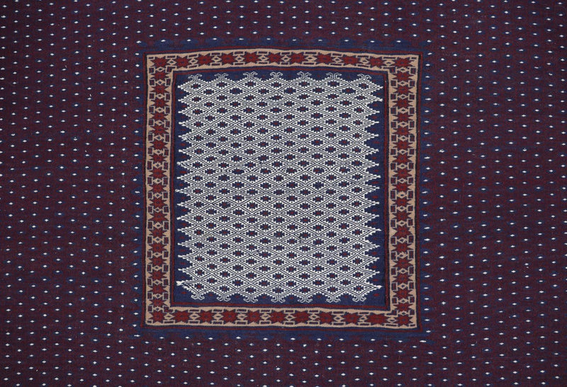 Kelim Teppich - Oriental 146 x 135 cm - blau