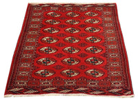 Tapis afghan - 152 x 118 cm - rouge