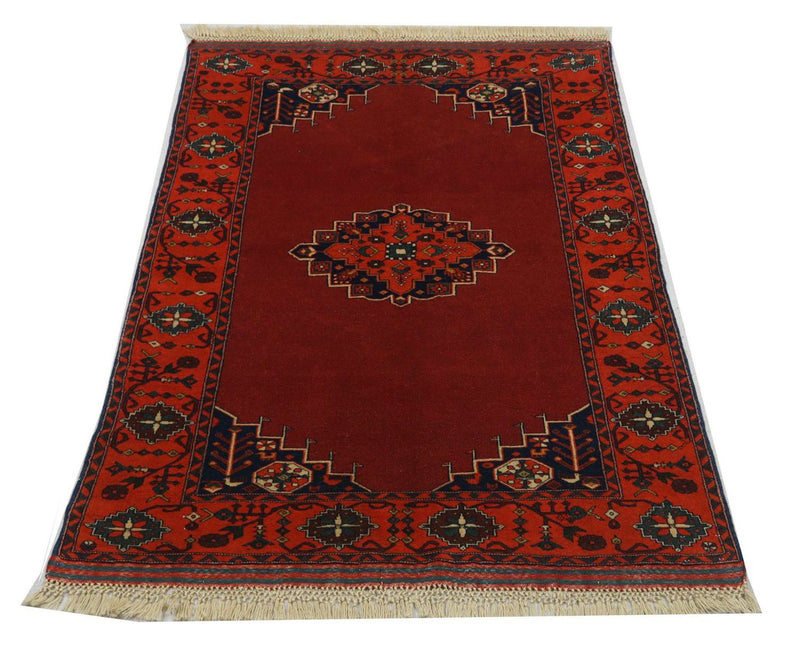 Afghan Teppich 180 x 126 cm - rot