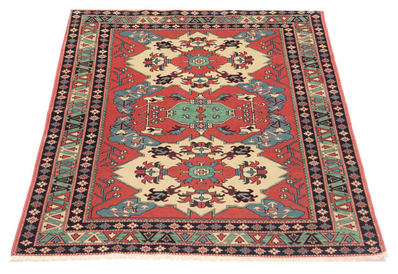 Afghan Teppich 170 x 138 cm - rot