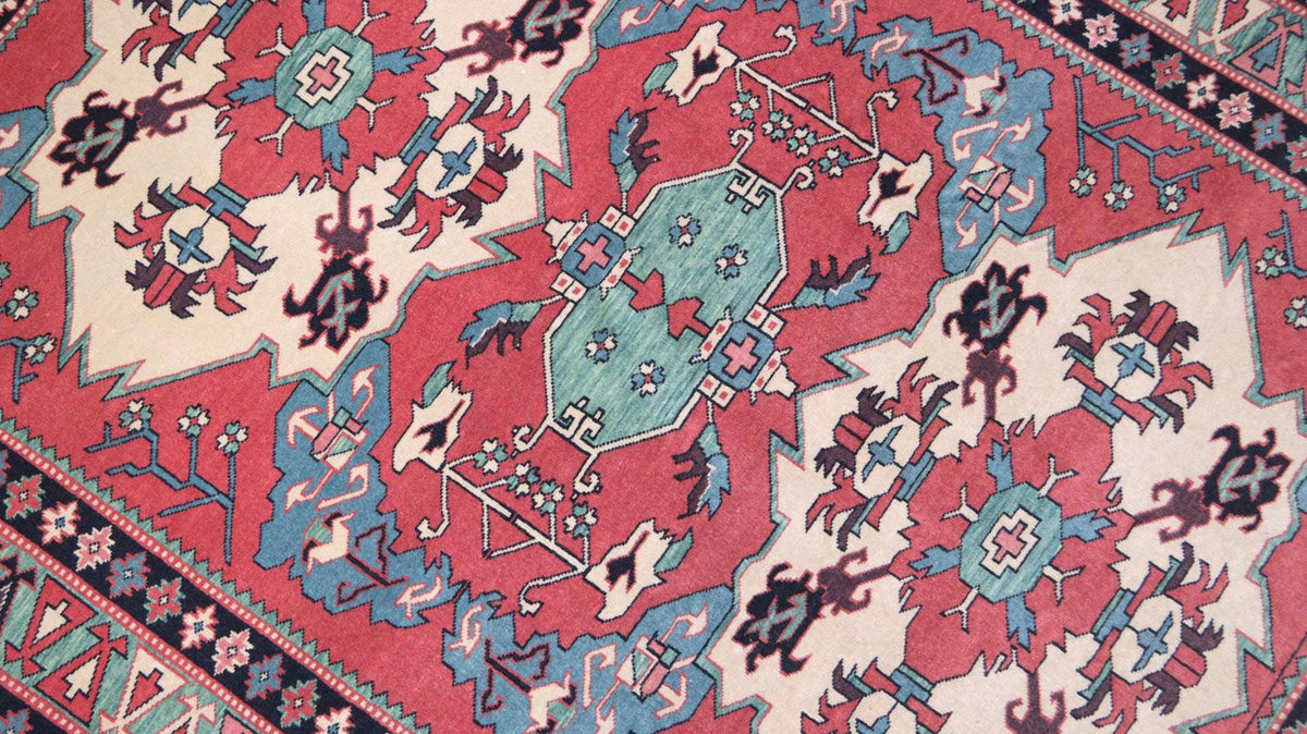 Afghan Teppich 170 x 138 cm - rot