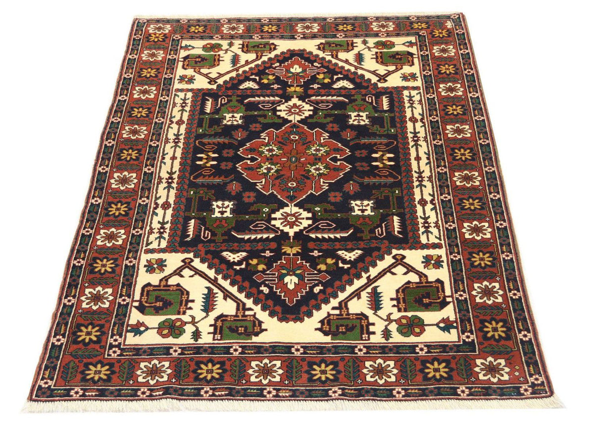 Afghan Teppich 182 x 129 cm - dunkelblau