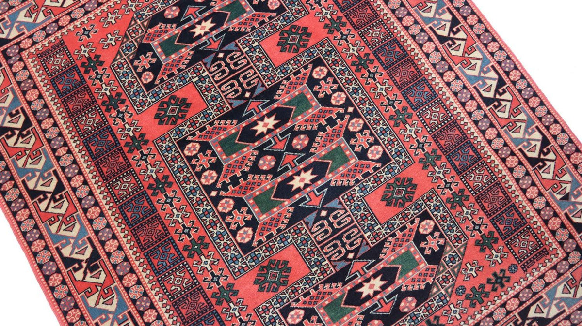 Afghan Teppich 153 x 134 cm - rot