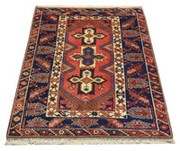 Tapis oriental - 188 x 118 cm - rouille