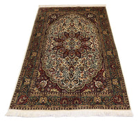 Tapis en soie - Soie du Cachemire - 170 x 109 cm - rouge