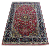 Tappeto Persero - Isfahan - Premio - 170 x 110 cm - rosso scuro