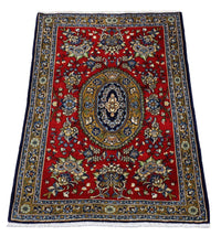 Tapis persan - Ghom - 97 x 78 cm - rouge