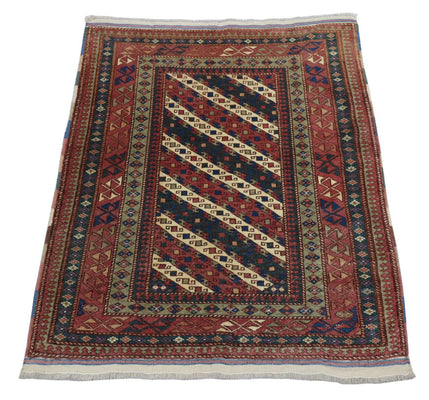 Afghan Teppich - Buchara 103 x 93 cm - dunkelblau