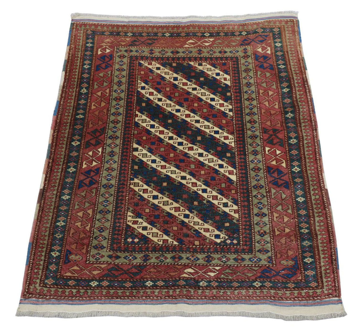 Afghan Teppich - Buchara 103 x 93 cm - dunkelblau