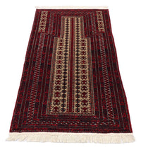 Tapis Belutsch - 120 x 80 cm - rouge foncé