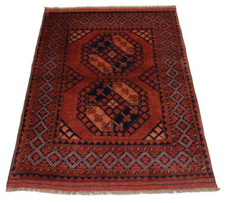 Afghan Teppich 120 x 92 cm - rot