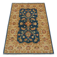 Tapis Ziegler - 120 x 80 cm - bleu de mer