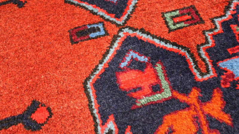 Orientteppich 207 x 121 cm - dunkelrot