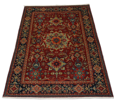 Orientteppich 205 x 139 cm - dunkelrot
