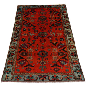 Orientteppich 210 x 133 cm - dunkelrot