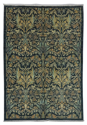 Ziegler Teppich 229 x 172 cm - petrolblau