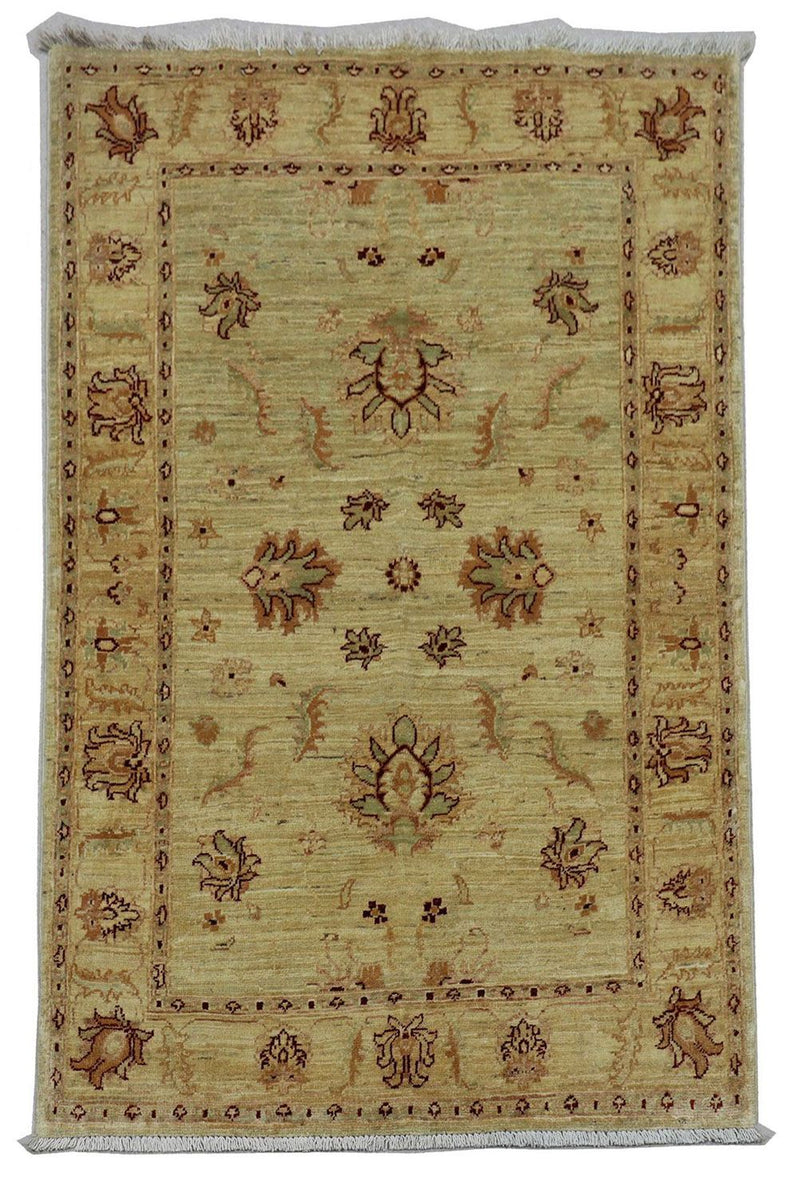 Ziegler Teppich 147 x 99 cm - olivgrün