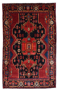 Tapis persan - Nomadic - 202 x 138 cm - noir
