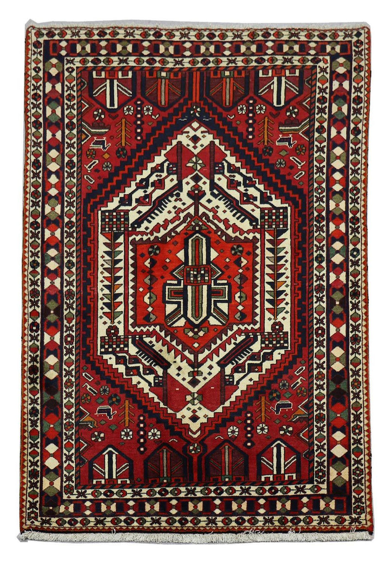 Perserteppich - Nomadic 210 x 149 cm - rot