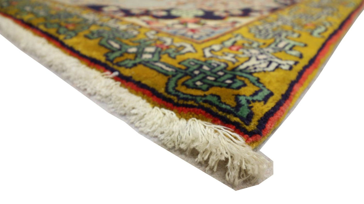 Perserteppich - Ghom 91 x 78 cm - silber